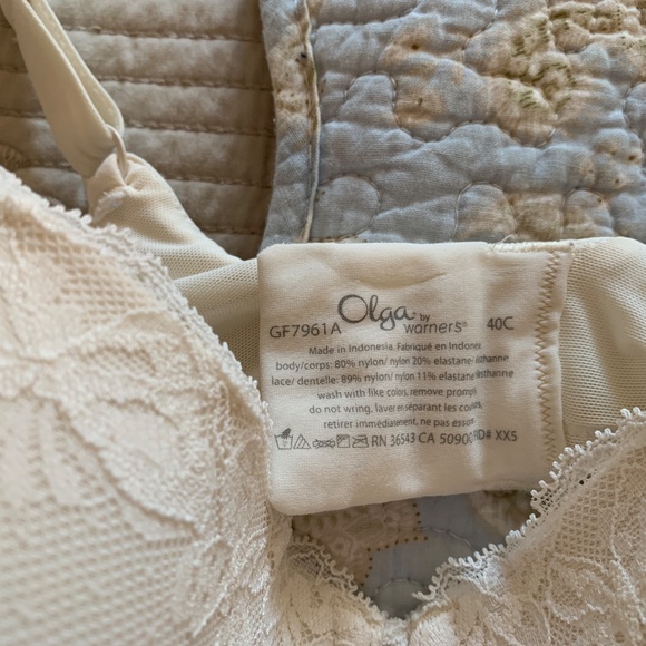 LOT OF 4   OLGA CLOUD 9 UNDERWIRE BRAS WITH LIFT GF7961A  40C - Picture 12 of 16